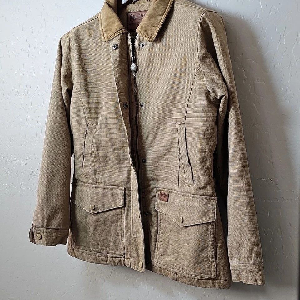 Chaqueta de granero Outback Trading Co. para mujer - tostada Foto 2 de 4