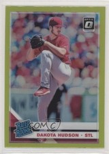 2019 Panini Donruss Optic Rated Rookies Lime Green Prizm Dakota Hudson #34 fo7