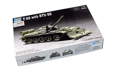 TRUMPETER 07284 Military Model 1/72 T-55 with BTU-55 Scale Hobby P7284