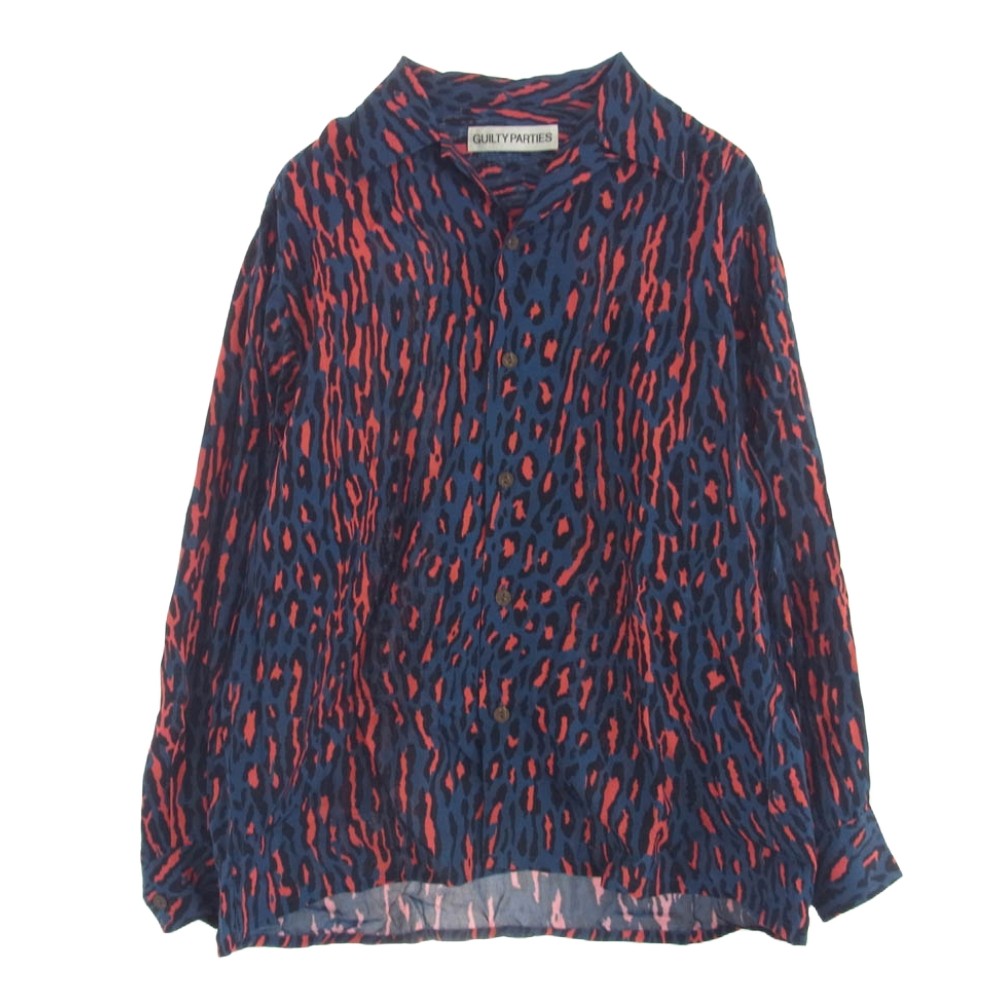 トップス WACKOMARIA LEOPARD HAWAIIAN SHIRT Wacko Maria Men's Leopard Hawaiian Short Sleeve Shirt in