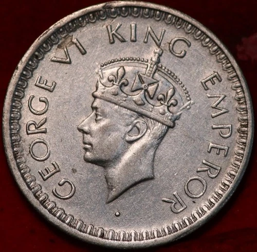 1944 British India Half Rupee — photo from the most recent tracked eBay sale