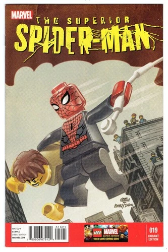 Superior Spider-Man #19 Near Mint 9.4 Lego 1:25 Variant Amazing Fantasy Homage