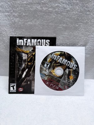 Infamous Sony PlayStation 3 Game Manual & Disc Only No Case