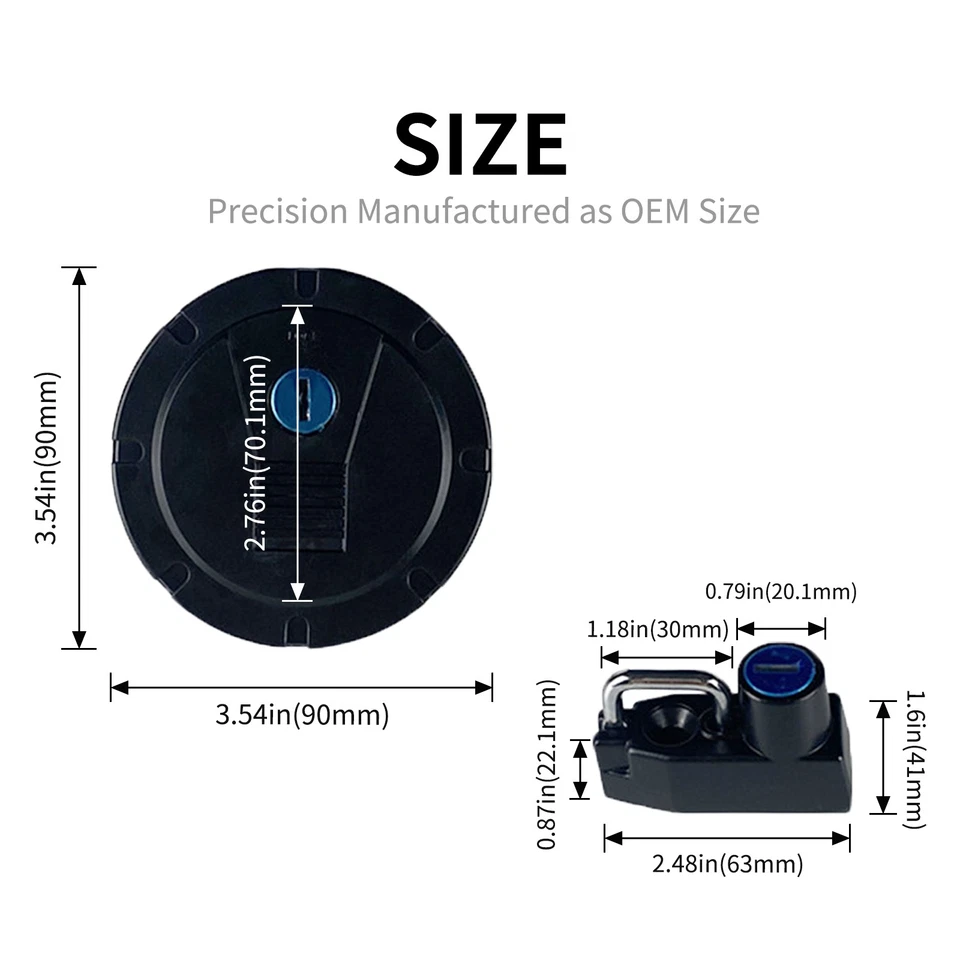 For Kawasaki KLX250SF KLX250S Ignition Switch Lock Fuel Gas Cap Key Set - Image 3 of 4