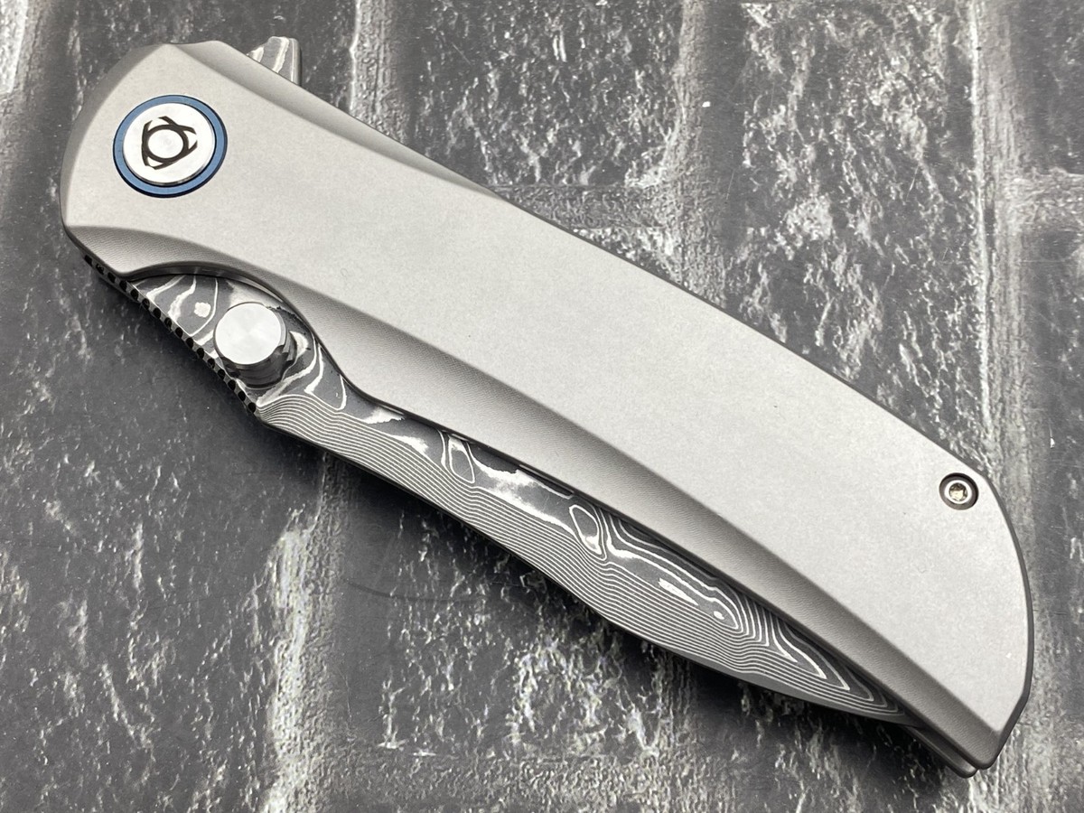 SixLeaf SL-86-RWL34+VG10-Sand Folding Knife Titanium Handle EDC