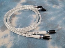 Cables de interconexión de conexión Maze Audio plata carbono trenzado Litz RCA de 1,5 metros