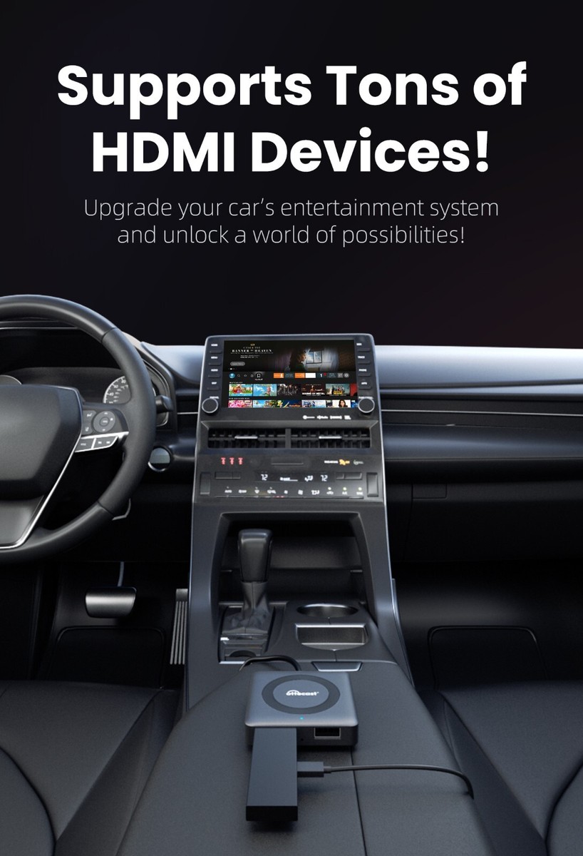 Ottocast Car TV Mate Pro Wireless Carplay Adapter HDMI Multimedia