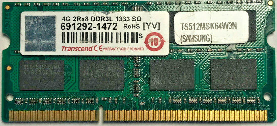 Ddr3 1600 Transcend 4gb Ddr3 Ram 1333mhz Transcend 4GB 2Rx8 PC3L