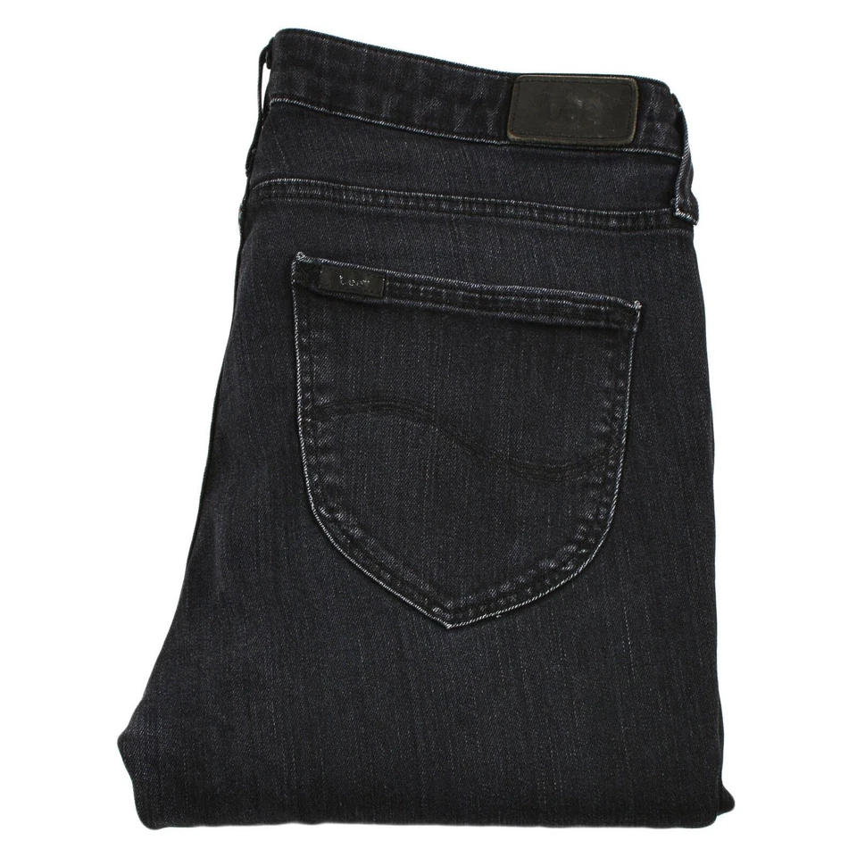 Lee Stretch Deluxe SCARLETT Women's Skinny Mid Rise Jeans Black Denim W31/L31 - Image 2 of 4