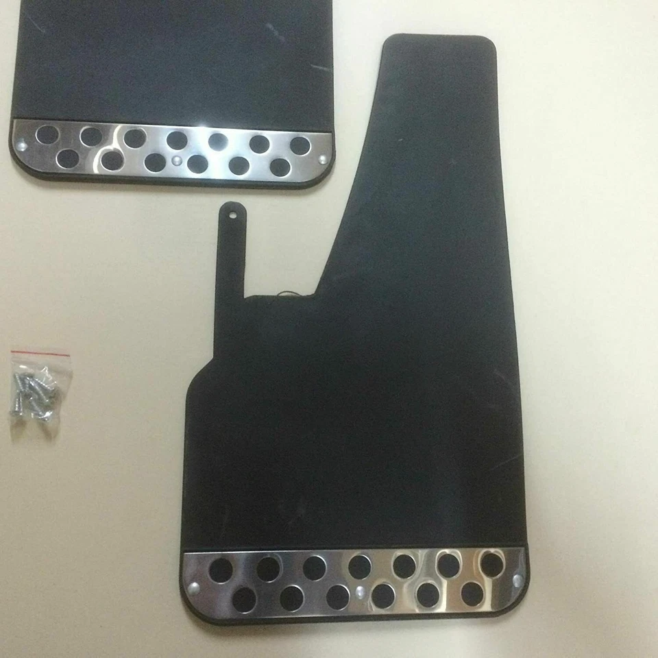 Black Rally Mudflaps Universal Fit Mudflap Race Racing Car Performance - Image 3 of 4