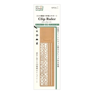 DESIGNPHIL 42290006 Copper Clip Ruler A-Style Portable Measuring Tool