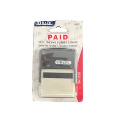 PAID SELF INKING RUBBER STAMP BAZIC