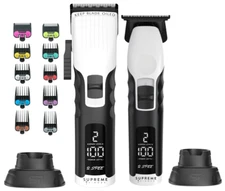 Supreme Trimmer 2-in-1 Combo 2Spee Hair Clipper & Beard Trimmer | STB280 White
