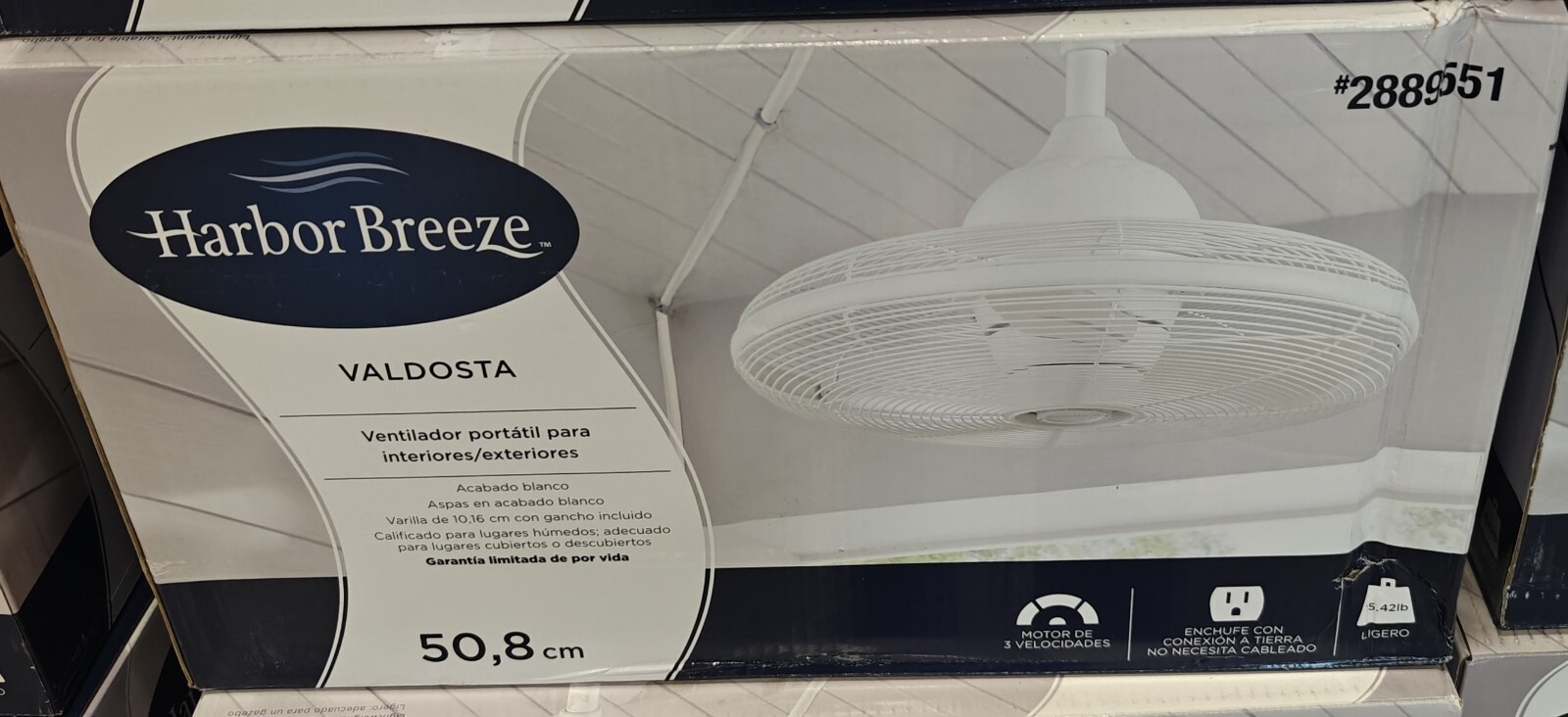 Harbor Breeze Valdosta 20'' White Indoor/Outdoor Moveable Ceiling Fan 3