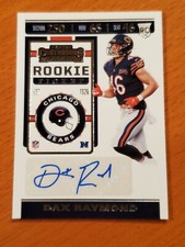 2019 Contenders Rookie Auto #278A Dax Raymond Chicago Bears TE