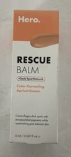 Hero Cosmetic Rescue Balm Dark Spot Retouch Color Corrector Apricot Cream NEW