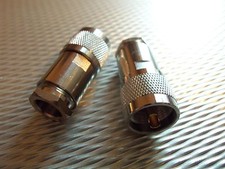  1 UHF Male PL259 Clamp RG8 RG165 RG213 LMR400 Cable RF Connector Adapter Coax
