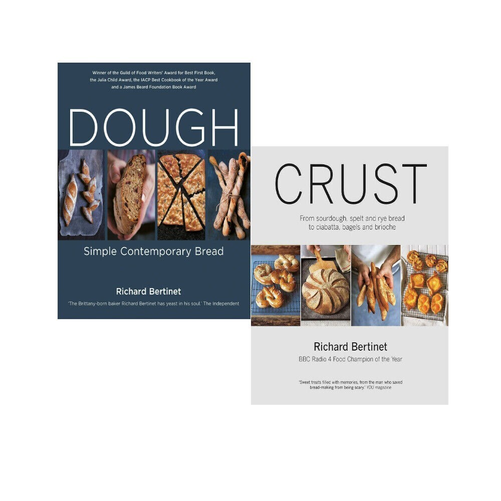 Richard Bertinet Collection 2 Books Set Dough, Crust Sourdough Spelt and Rye