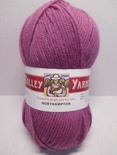 Valley Yarn Northampton 100% Wool #26 RASPBERRY HEATHER 247 Yards Peru
