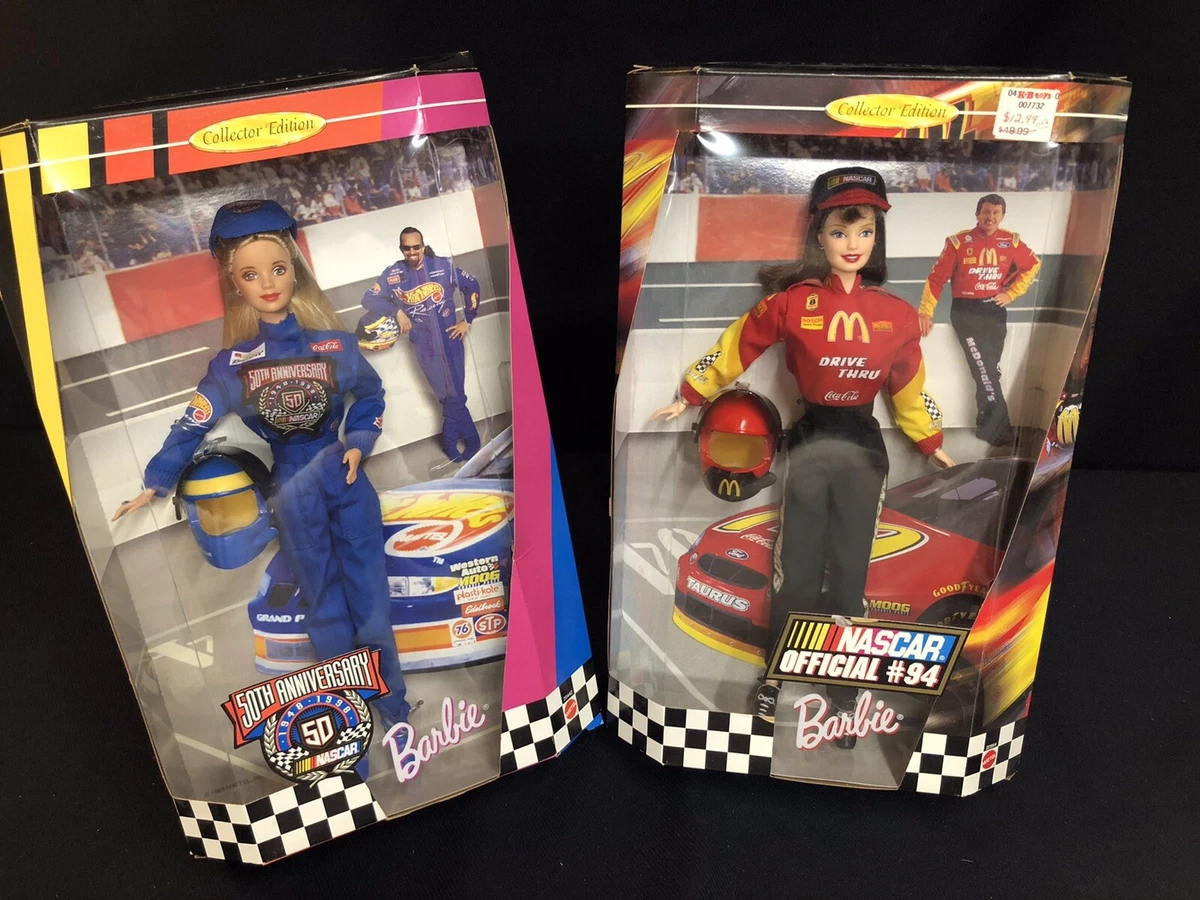 Barbie Nascar 50th Anniversary Official and 94 McDonalds Vintage