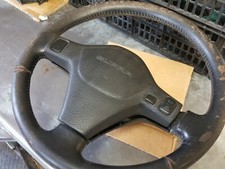 Mk3 Toyota Supra Oem Leather Steering Wheel 3 Spoke 1989-1990