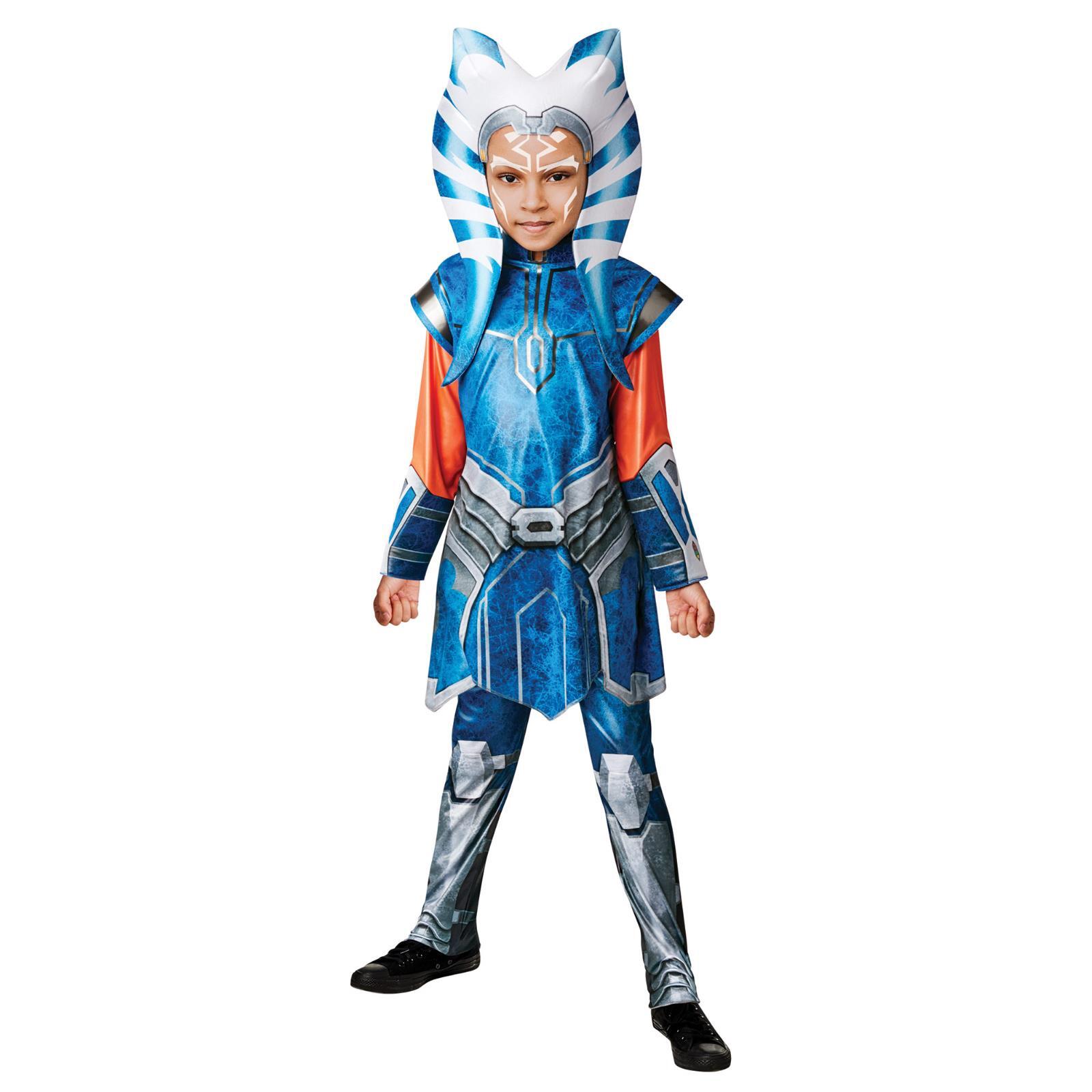 Niños Azul Star Wars Oficial Ahsoka Tano Película Halloween Disfraz