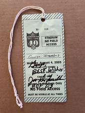 Vintage HOF Pro Football Game SIGNED JOE DeLAMIELLEURE Stadiu Tag 2003 AUTOGRAPH