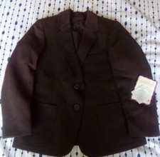 Girls Brown Beau Brummel Viscount Polyester Machine Washable School Blazer