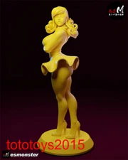 Unpainted 1/43 1/64 1/87 Short skirt sexy girl Scene Miniature Figures Doll Toy