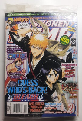 SHONEN JUMP  (Vol 6, Issue 2- February 2008)   SEALED   - Bleach, One Piece