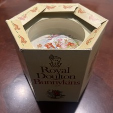 VINTAGE Royal Doulton Bunnykins Baby Plate  Two Handled Mug Baby Set, England
