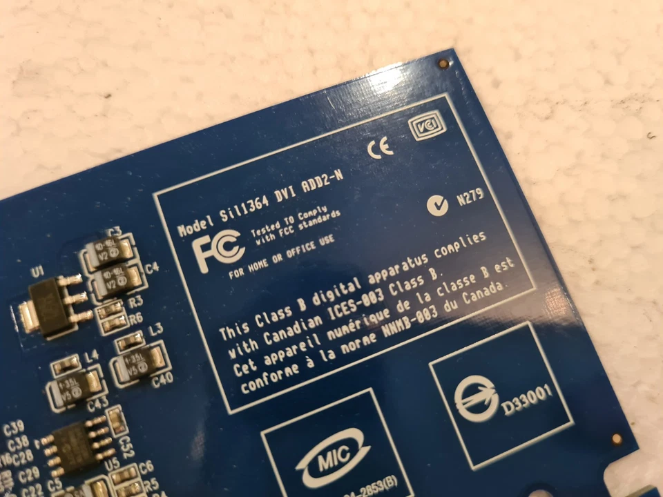 Half Video Graphics Card HP ADD2-N DVI-D Dual Pad PCI-Express x16 398333-001 - Image 2 of 4