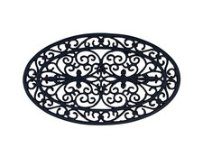 Rubber Door Mat Cast Iron Style Circular 45CMX75CM