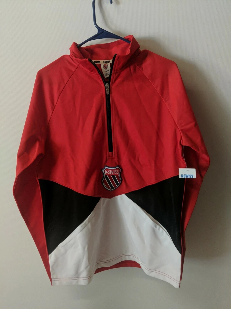 Taiko buik Taiko buik Kruiden K-Swiss 90s Vintage Mens Track Top Jacket Red White Sweatshirt Hype Sz S  ~bag383 | eBay