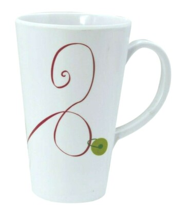 16 Oz Melamine Floral Design Mug, 5.5 x 3.5 Inches, White | eBay