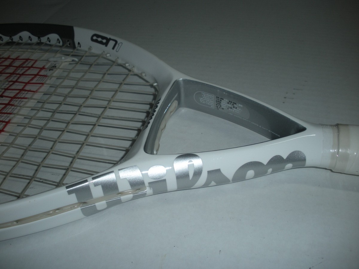【デカラケ・115in】Wilson テニスラケット ncode n1 ホワイト 2 Wilson NCode N1 Oversize 115 sq. in. Tennis Racquet 4 3/8