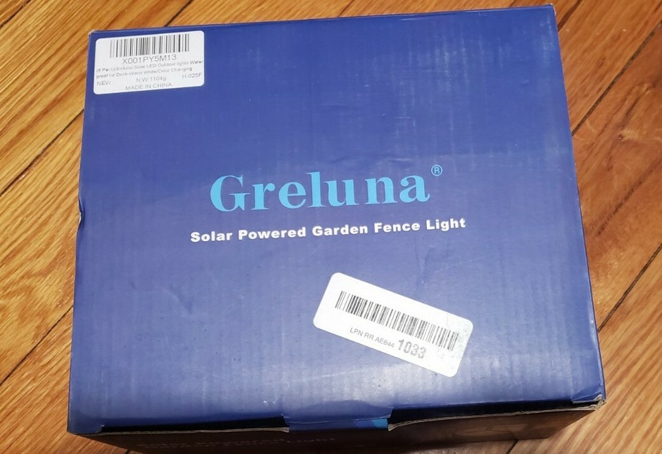 Greluna Solar Fence Lights,2 Modes Solar LED Outdoor Wall Lights for Deck, Front eBay