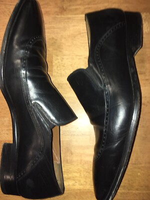 Mezlan 1968 genuine leather black loafers size 10.5 MEZLAN 1968 Mens Size 8M Ostrich Loafers Shoes | eBay main image 3