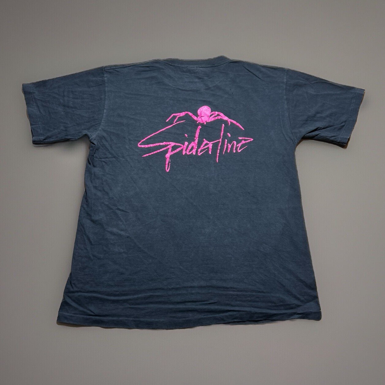 Vintage 80s 90s  Spiderline Thrashed Faded Skate Surf Graphic Shirt Size XL