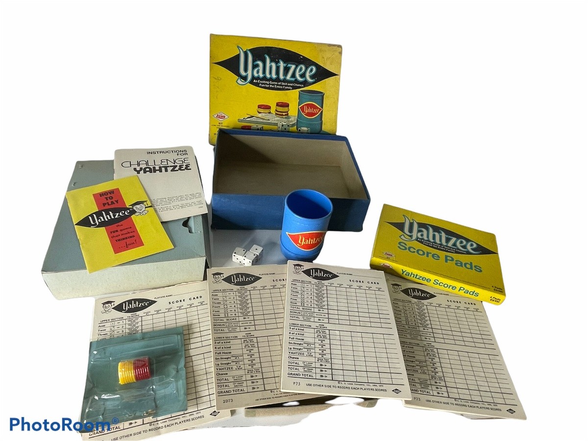 VTG 1973 Milton Bradley Yahtzee Board Game COMPLETE Collectible