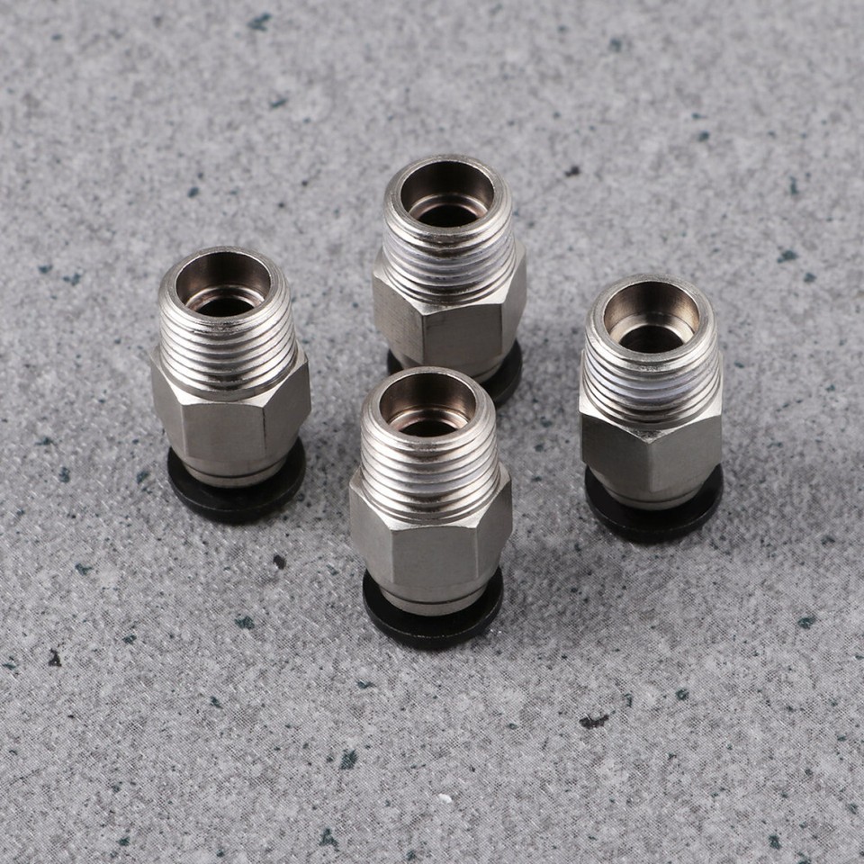 Connecteurs Tube PTFE Pour Imprimante 3D Bambu Lab P1P/P1S/X1/X1E - Lot De 4, Alliage, Haute Température (-190°C à 260°C) - 3