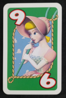1997 Disney's Toy Story UNO Card Green Annie Potts Bo Peep #9