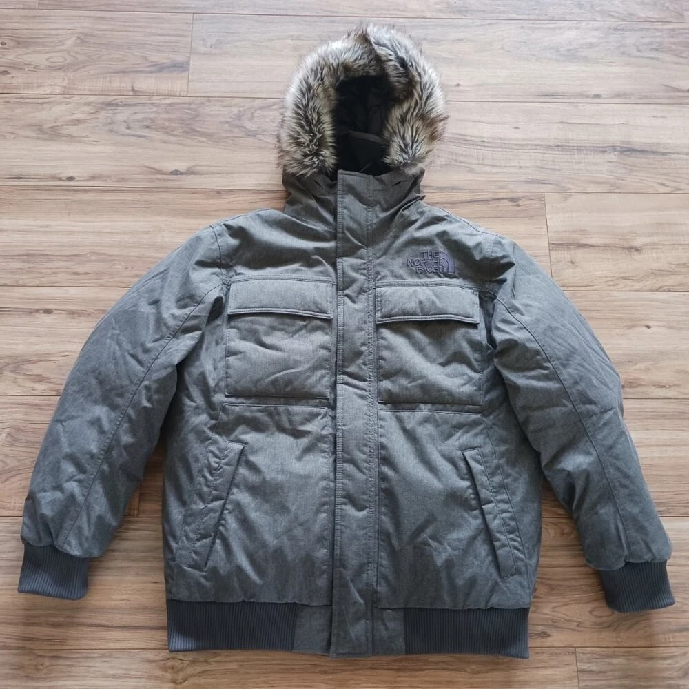 North face mens cheap fur jacket