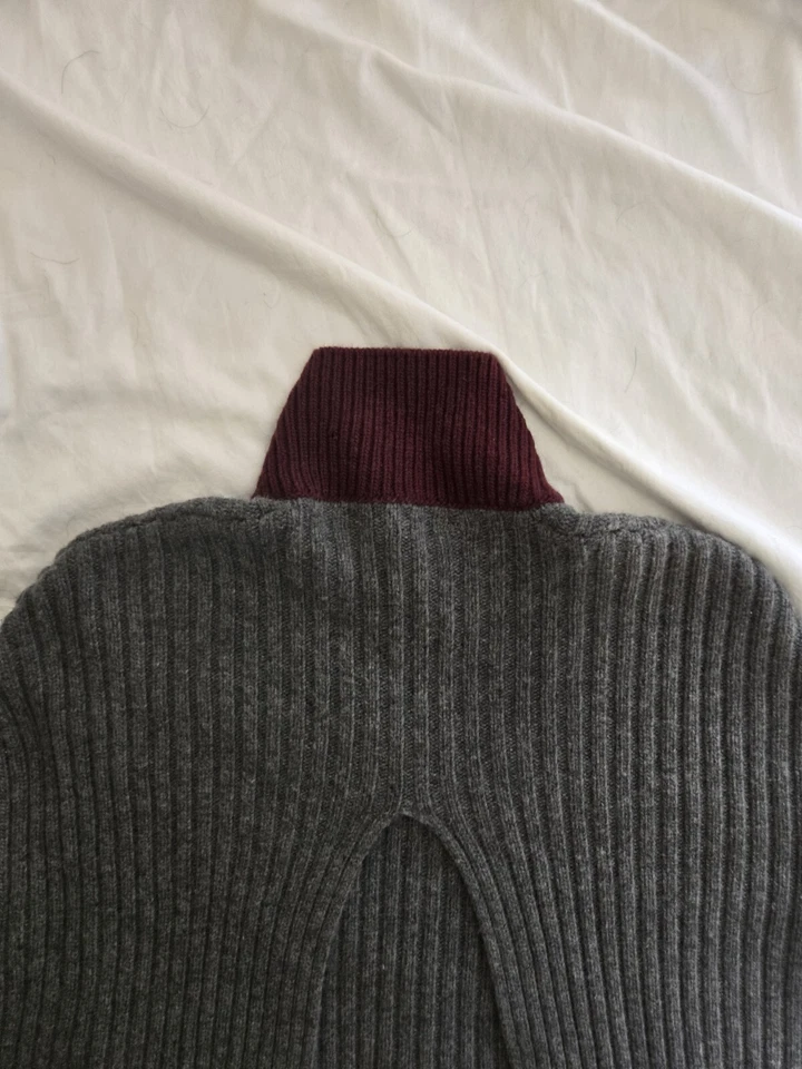 Capa de Lana Marni Gris Y Borgoña Talla 42 Europea Foto 3 de 4