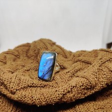 Labradorite Gemstone Ring 925 Sterling Silver Beautiful Girls Gift Unique Gift