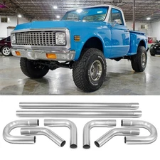 8PCS 2.5inchOD DIY Custom Exhaust Tubing Mandrel Bend Pipe Kit For Chevrolet K10