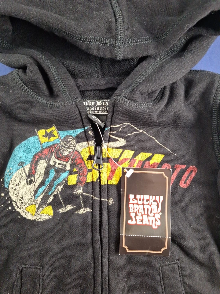 Lucky Brand Jeans Sudadera con Capucha Cremallera Completa Sudadera Yumoto Esquí 18-24 Meses Bebé *16FB Foto 2 de 4