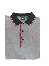  117 Size Small Hugo Boss Green Label Men  s Gray Paule 4 Tipped Slim Fit Shirt S