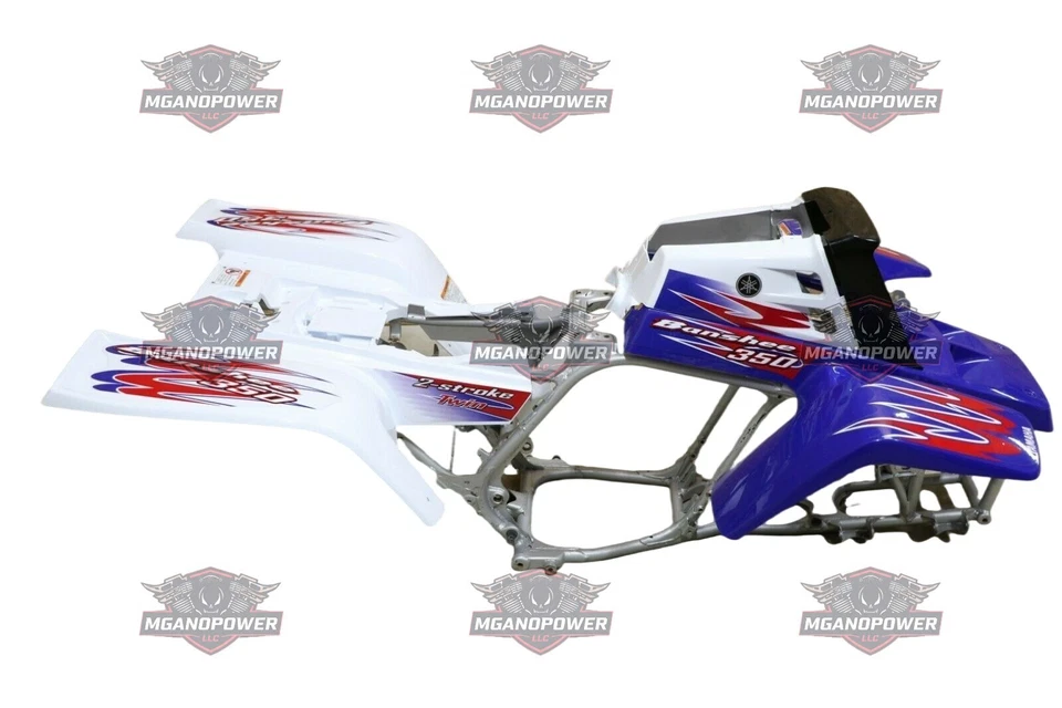 Yamaha Banshee fenders + graphics RED WHITE BLUE 2010 - Image 3 of 4