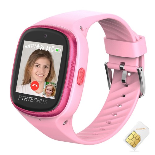 4G Smartwatch voor kinderen, met GPS en telefoon, videogesprekken, SOS, schoolmodus, oproepfunctie, waterdicht, wifi, games, muziek, camera, kindersmartwatch om te telefoneren, voor 4-16 jongens en